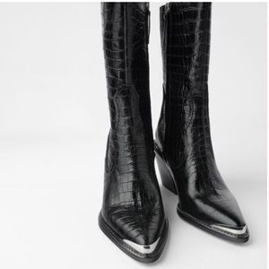 Zara cowboy boots
